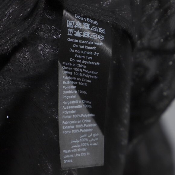 NWT CITY CHIC Chloe Jacket Maxi Metallic Sparkle Flared in Black Size XL/22 - Picture 9 of 9